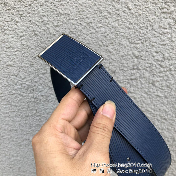 路易威登LV M9926T 新版METROPOLE腰帶 飾有圓形斜體LV logo壓紋 男士腰帶  xfp1373